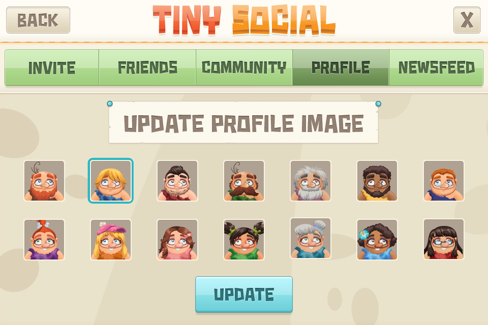 Tiny Village Game UI